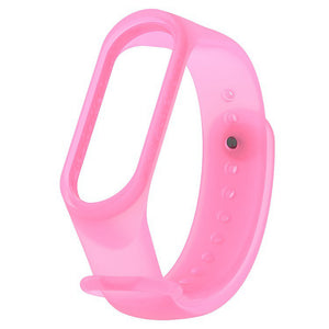 IMOS Smart Bracelet Noctilucent Translucent Watch Band For XIAOMI Mi Band 3 - Translucent Pink