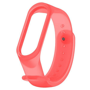 IMOS Smart Bracelet Noctilucent Translucent Watch Band For XIAOMI Mi Band 3 - Translucent Red