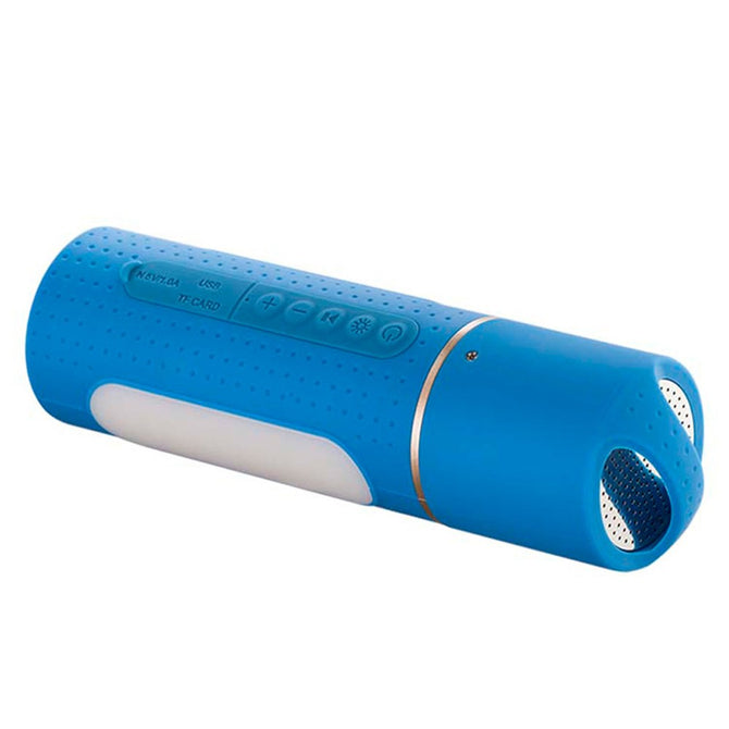 Portable IP6X Waterproof Bluetooth Speaker Outdoor Sport Riding Climbing Bicycle Speakers Blue
