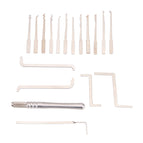 Lockmall Stainless Steel 12-Piece Single Hook Unlocking Tool Set