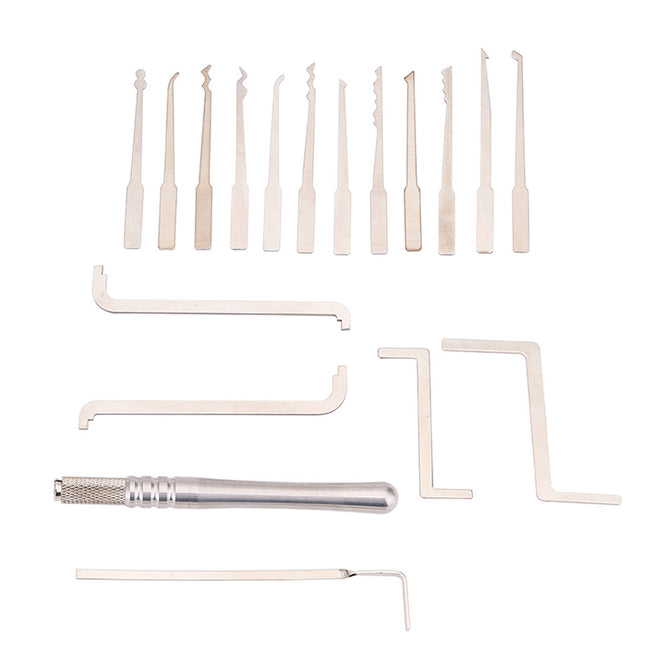 Lockmall Stainless Steel 12-Piece Single Hook Unlocking Tool Set