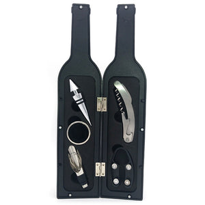 Red Wine Design of a Variety Of Open Bottle Storage Tools - Black