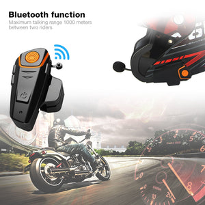 BT - S2 1000m Bluetooth Helmet Headset, Motorcycle Intercom - EU Plug