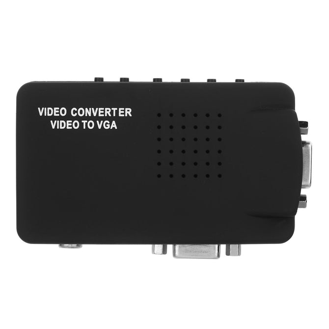 Video Converter BNC to VGA High Resolution Video VGA Conversion - Black