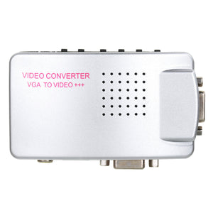 VGA to AV Video Converter PC to AV PC TO TV VGA to BNC Computer to TV - Silver