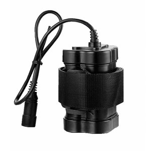 ZHISHUNJIA DC Port 4 x 18650 8.4V 6400mAh Bike Light Rechargeable Waterproof Battery Pack - Black