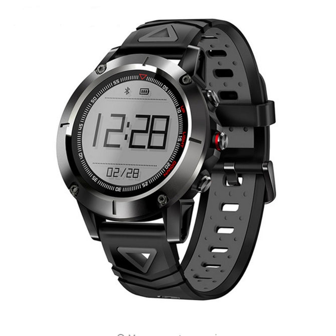 G01 Sports Smart Watch Bracelet IP68 Waterproof - Black + Grey
