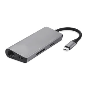 Measy 7 in 1 USB Type C Hub with HDMI, SD Card Reader, USB 3.0 Ports, Type C Power Delivery, RJ45 Gigabit Ethernet Adapter