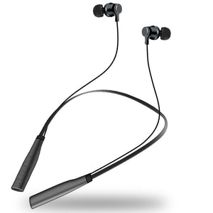 L3 Lightweight Neck-Hook Type Magnetic Bluetooth Wireless Earphone For Sports Running Exercise, Supports TF Card Black
