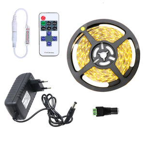 YWXLight LED Strip Light 3528 SMD Tape Ribbon With 11Key Remote Controller Warm White (EU Plug)