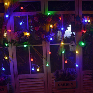 4 Pack Christmas LED String Lights, USB Powered 9.84ft 20 Globe Lights - Multi-color