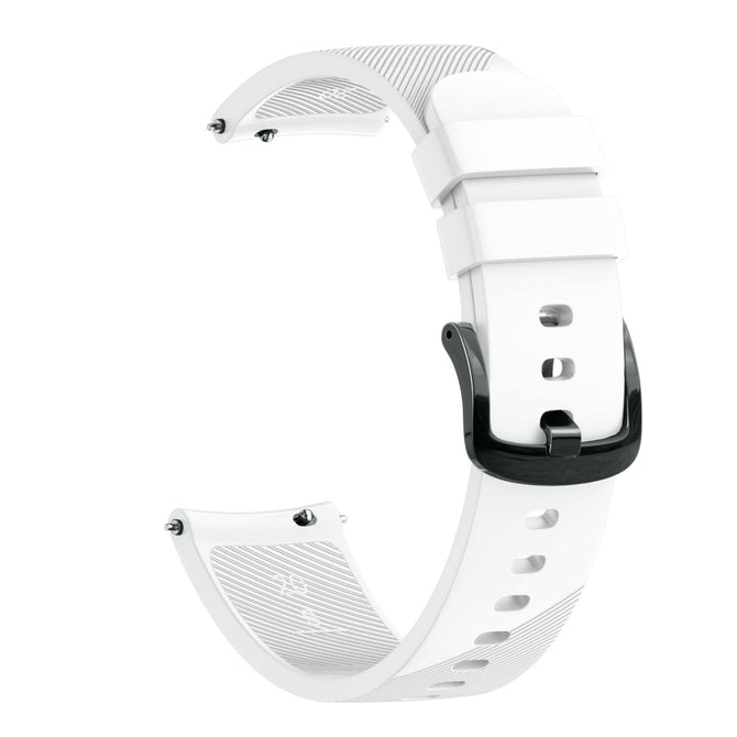 Huami Mi Dynamic Silicone Strap Youth Version Twill Silicone Strap - White