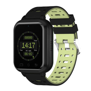 M1 IP67 Waterproof 4G Smart Watch Fitness Tracker 1GB RAM, 8GB ROM, Support GPS - Green + Black