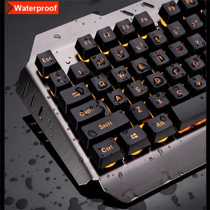 Wired LED Backlit Multimedia Ergonomic USB Gaming Keyboard + 2000DPI Optical Gaming Mouse + Mouse Pad Set Black