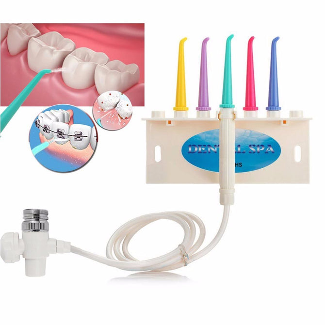 Teeth Cleaning Device Teeth Eyewash Connector Oil Cutting Treasure Washer Connector Water Purifier Oral Irrigator White