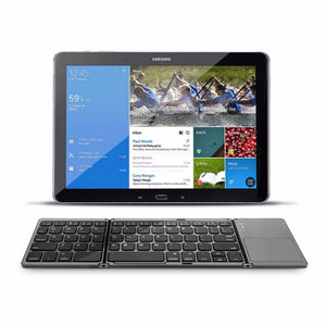 AVATTO A18 Mini Portable Folding Wireless Bluetooth Keyboard Touchpad Keypad For IOS/Android/Windows IPAD Tablet Black