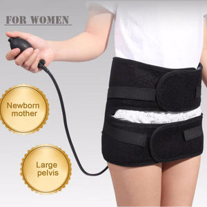 Women Air Pressure Pelvic Body Massage Repair Belt, Hip Tightening Strap Massager, Abdomen Correction Waist Trainer Black