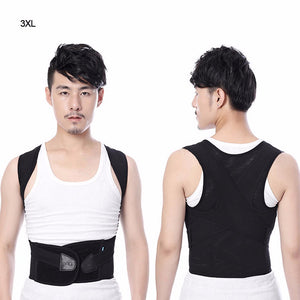 U9 Humpback Correction Belt, Adjustable Back Brace, Lumbar Shoulder Spine Posture Corrector Belt For Adult Children Black/XXL