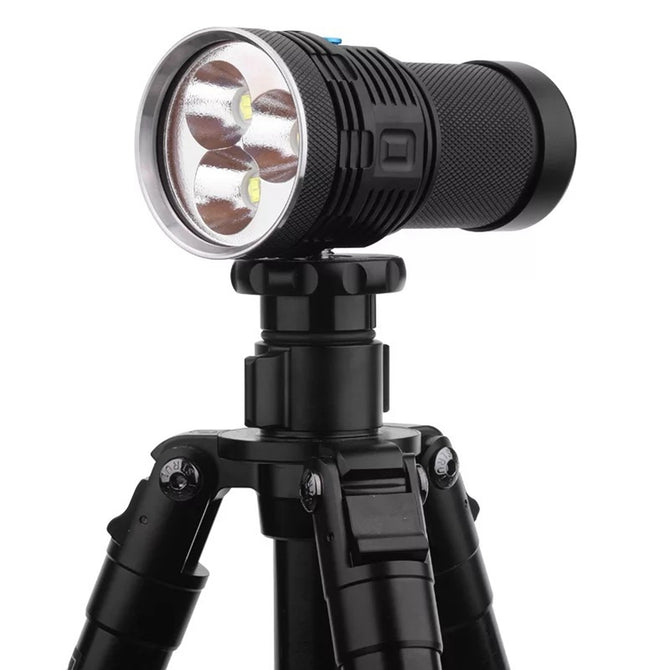 SPO P70 High Power LED Flashlight 13000 Lumen Outdoor Emergency Light - Black