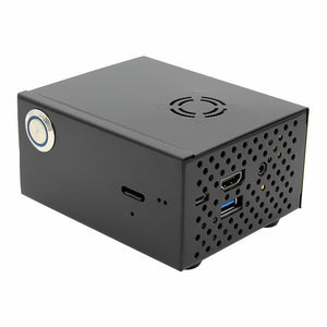 V3.0 SSD&HDD SATA Storage Board Matching Metal Case / Enclosure + Power Control Switch + Cooling Fan Kit for Raspberry Pi X820