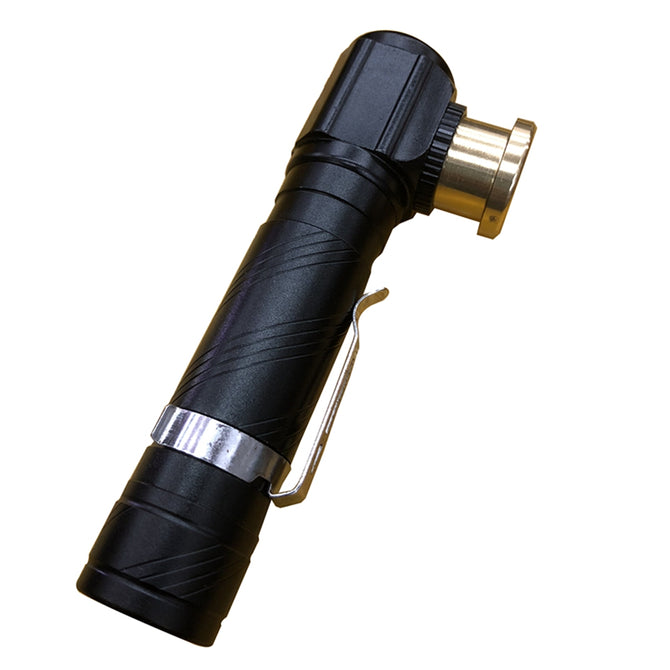 SPO USB Rechargeable LED Mini Flashlight Night Riding Bicycle Light - Black