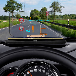 ZIQIAO GPS Navigation Bracket HUD Head Up Display / Phone Holder - Black