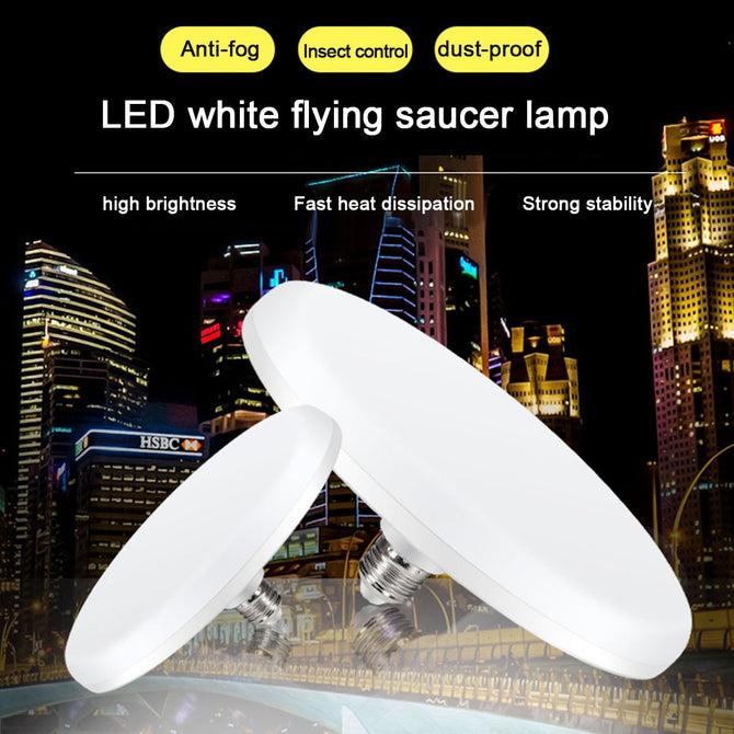 E27 UFO Style 36-5630 SMD LED Bulb Light 220V Cold White Light Energy-Saving Lamp No Flicker For Indoor Lighting Cold White/40w/White