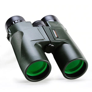 Military HD 10x42 Binoculars, Professional Hunting Telescope, High Quality Zoom Vision No Infrared Eyepiece Green