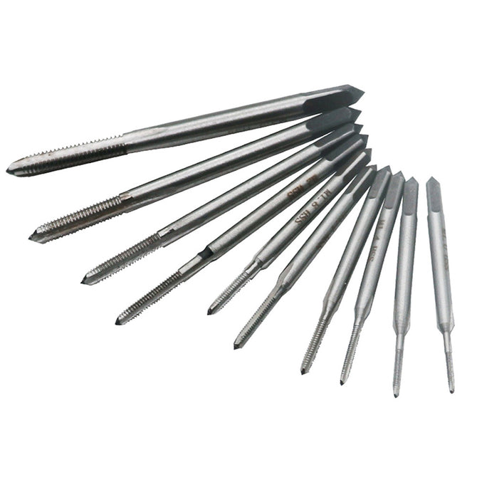 10pcs M1-M3.5 Watch Repairing Mini Tap Set - Silver