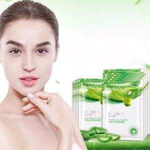 10 PCS Facial Mask Aoe Hyaluronic Acid Acne Cleansing Beauty Mask Face Masks Whitening Skin Care Face Mask
