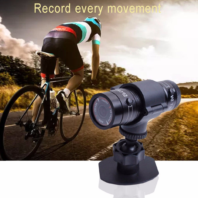 HD Waterproof Sports Camera DV, Wide Angle Action Camera Video Recorder Camcorder For Outdoor Cycling Black