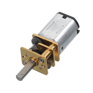 N20 DC 6V 200Rpm Metal Gear Motor - Silver + Golden