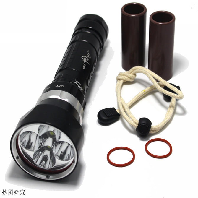 ESAMACT 5 x CREE XML L2 LED Diving Flashlight Torch, Underwater 200M Waterproof LED Flash Light Lantern Torch
