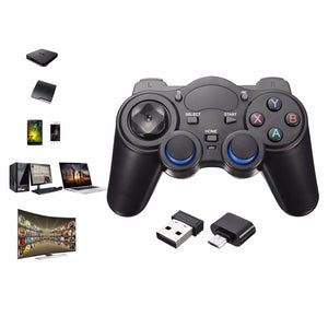 2.4G Wireless Game Handle Controller Gampad Joystick For Computer PC / PS3 / PC360 / Android Phones, Smart TV, Etc Black