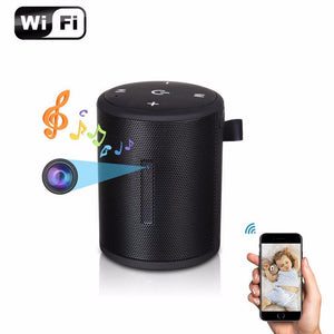 Bluetooth Speakers Wireless Mini Video Recorder Camera With Motion Detection, Real-Time View, Nanny Cam For Indoor Home Black