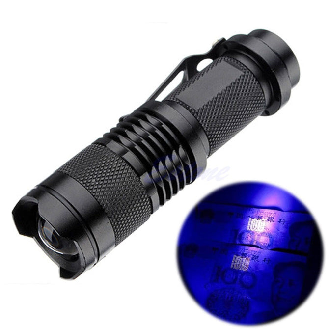 AIBBER TONE UV Flashlight Torch Light, Ultra Violet Light Blacklight UV Lamp for Marker Checker Detection SK68