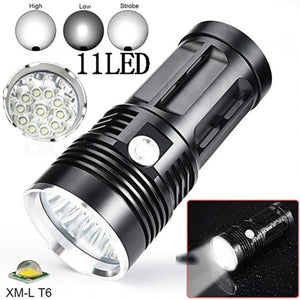 ESAMACT CREE XM-L T6 11-LED 4-Mode Flashlight Torch