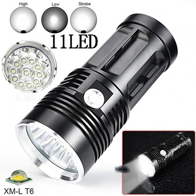 ESAMACT CREE XM-L T6 11-LED 4-Mode Flashlight Torch