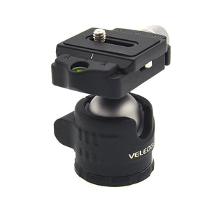 VELEDGE LC-28 28MM Low Center of Gravity Tripod Ball Head with Plate