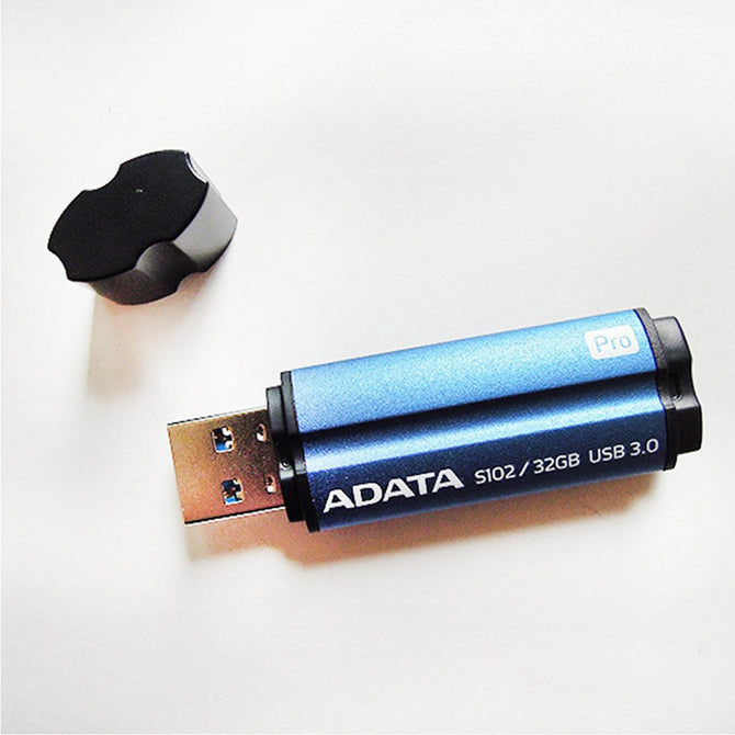 AData S102Pro High Speed Metal USB 3.0 Flash Drive 32GB USB Flash Memory Stick Pendrive 32GB/Blue