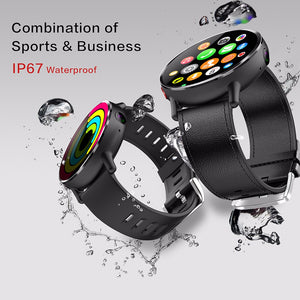 LEM X IP67 Waterproof 2.03 Inches Screen 4G Smart Watch With 8.0MP Camera Black