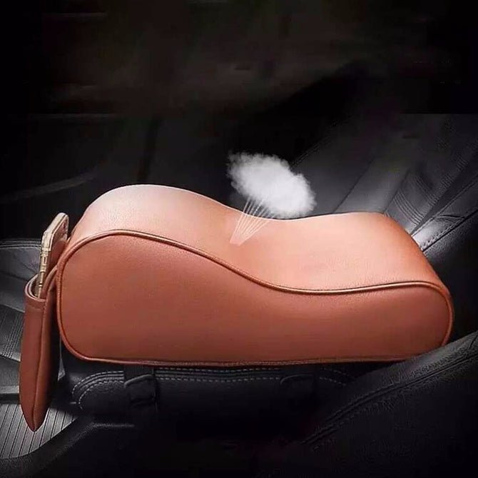 Leather Car Armrest Pad, Universal Auto Car Center Console Arm Rest Seat Box Pad, Vehicle Protective Car Styling Black