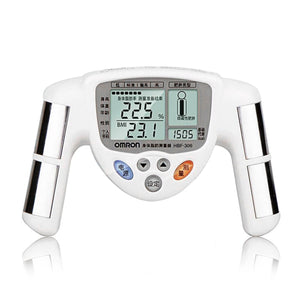 HBF-306 Digital LCD Display BMI Body Fat Measuring Instrument, Body Fat Monitor Caliper Tester Scale White