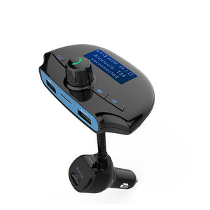 Car MP3 Player Wireless FM Transmitter Hands-free Bluetooth Kit 3 USB Fast Charging FM Modulator Black