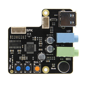 Geekworm Raspberry Pi X350 Microphone Input / Audio Input & Output USB Audio Card For PC/Raspberry Pi 3 Model B+(plus)/3B/2B/B