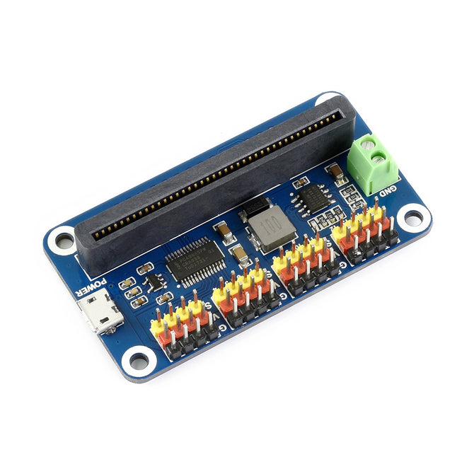 Waveshare Servo Driver Breakout for Micro:bit 16-Channel 12-bit, I2C Interface