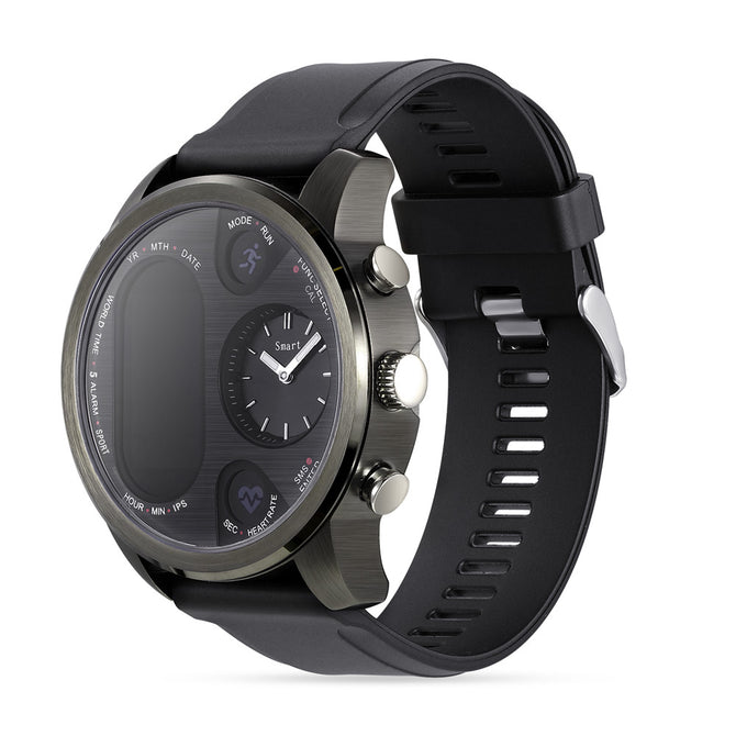 T3 Fashion Bluetooth Smart watch / Double Screen Quartz Movement / Heart Rate / Blood Pressure / Blood Oxygen Monitoring