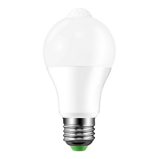 LED Motion Sensor Lamp 10W AC 85-265V LED Bulb Auto Smart Infrared Body Sound E27 Light Warm White/10w/White