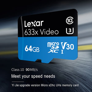 Lexar 32G Automobile Data Recorder TF (Micro SD) Card 95mb/s 4K Memory Cards 633X 32GB