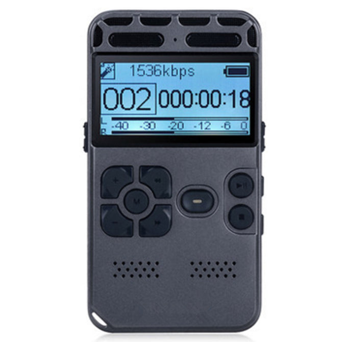 Digital Voice Recorder, 8GB Sound Audio Recorder Dictaphone for Lectures Meetings, AGC Noise Reduction, Voice Activated PCM